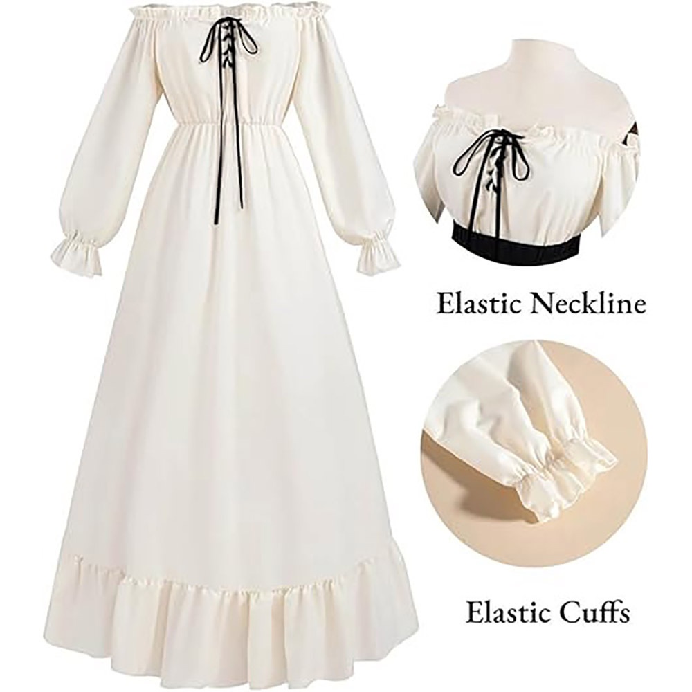 Renaissance Victoria off shoulder lace up dress two-piece formal dress