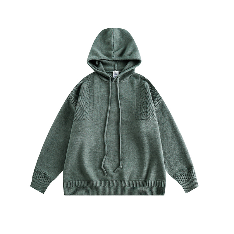 Matching Oversized Color-Block Long Sleeve Hoodie