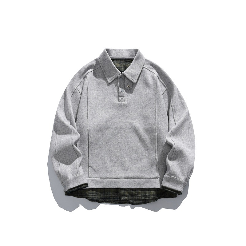Oversized Long Sleeve Layered Letter Hoodie