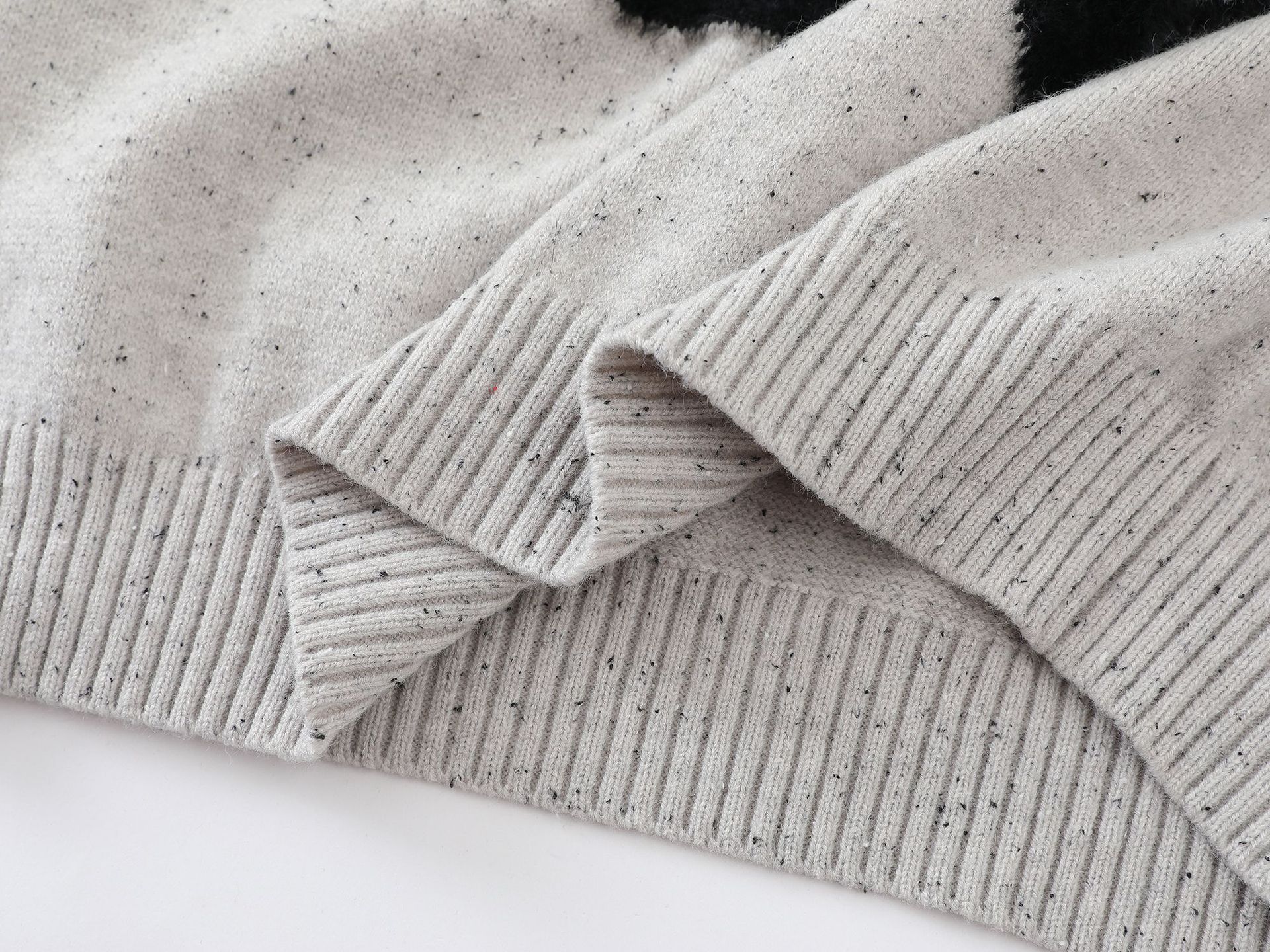Preppy Neckline Blend Sweater
