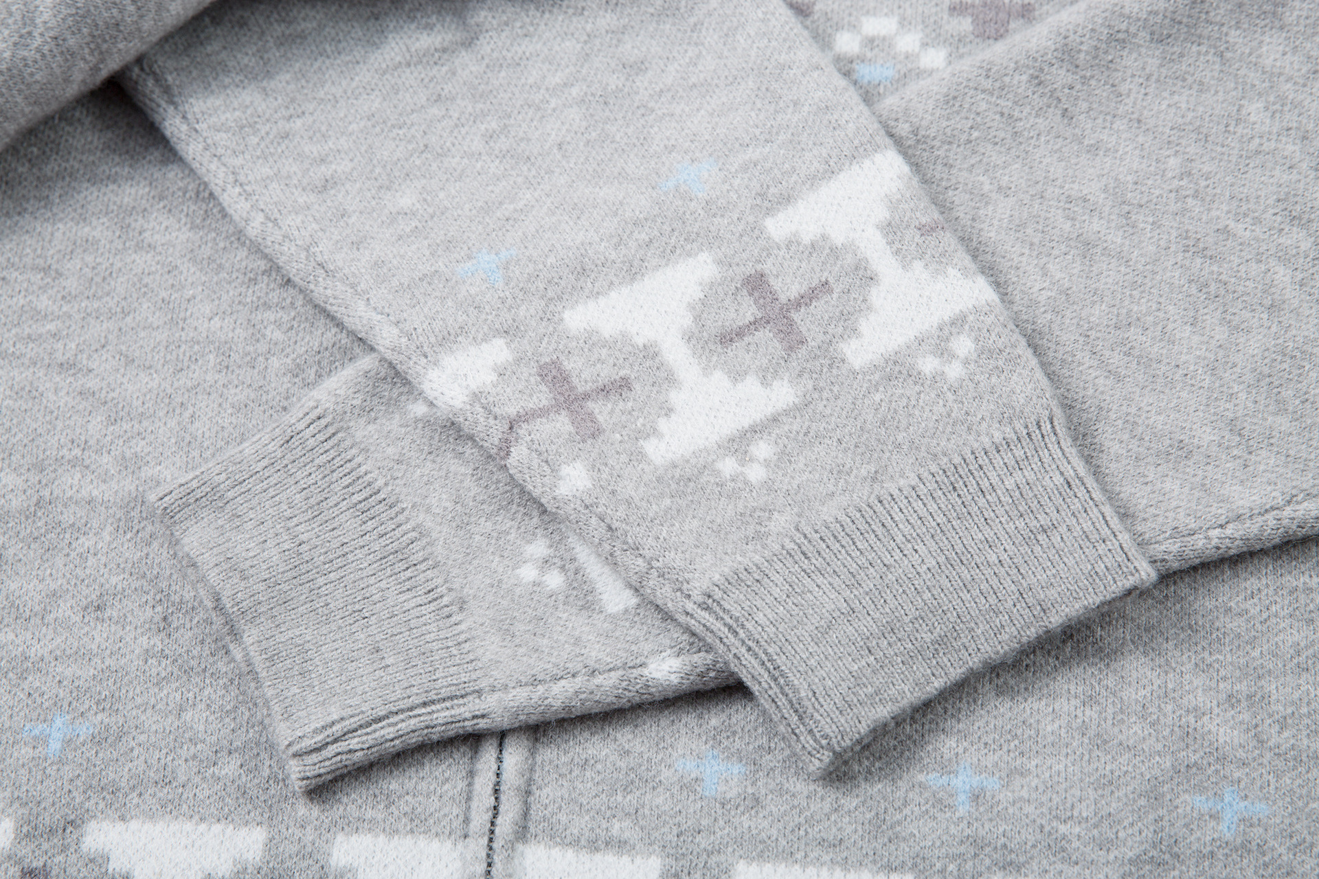 American Retro Geometric Loose Fit Long Sleeve Hoodie