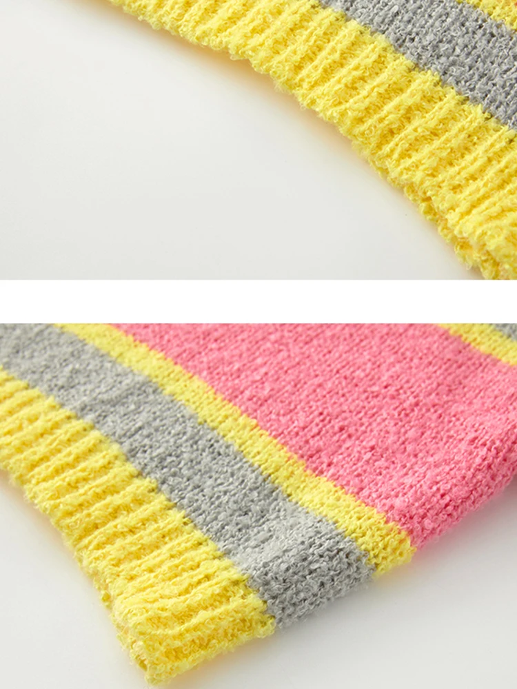Ladies Colorful Banded Sweater Daily Wear