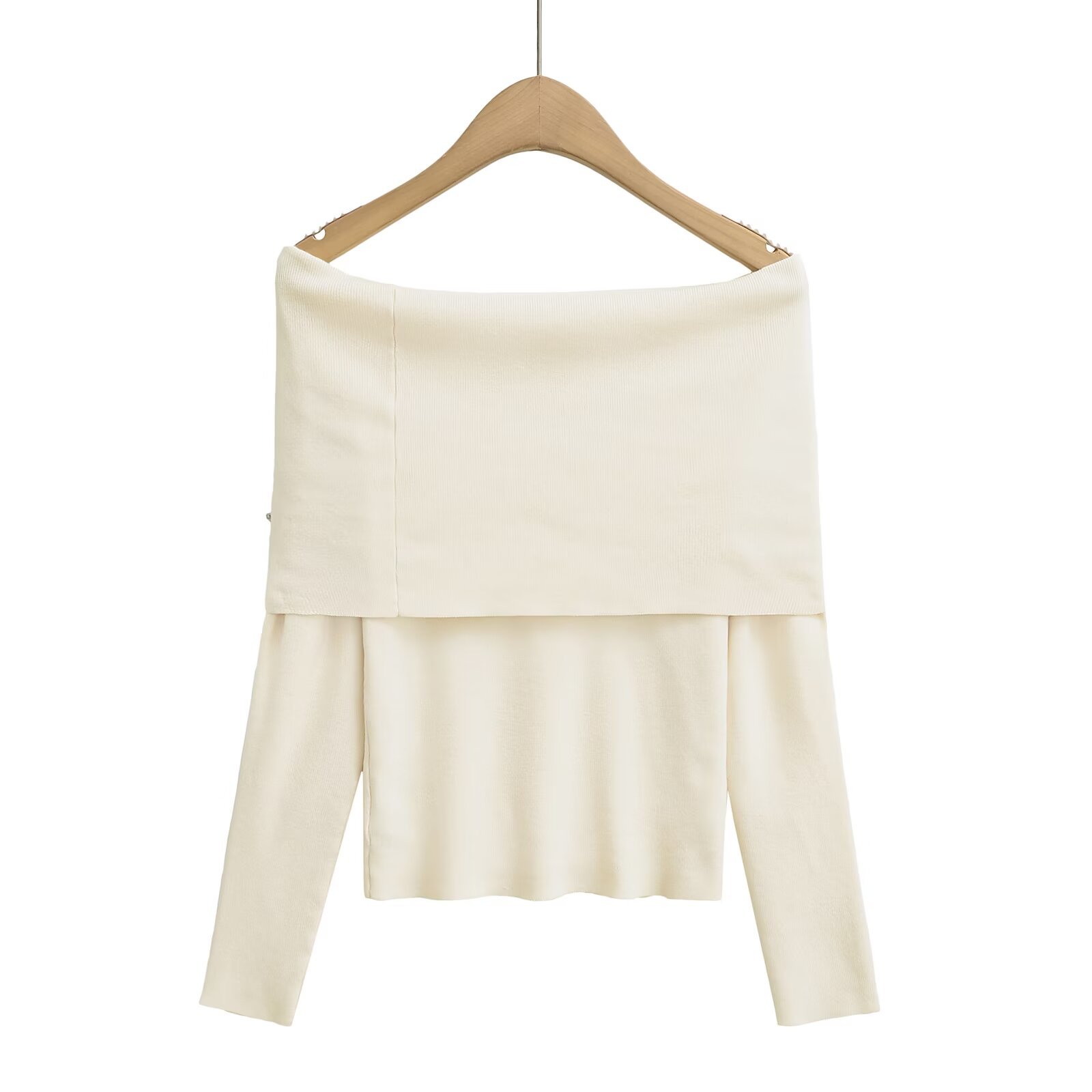 Solid Color Long Sleeve Slim Fit Sweater