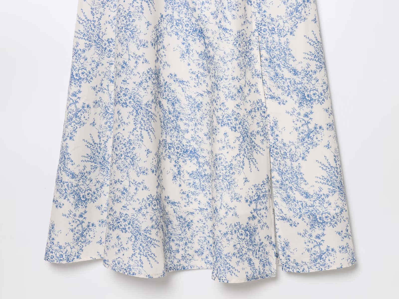 Floral Print Belted Split Square Neck Short Sleeve Maxi Dress
