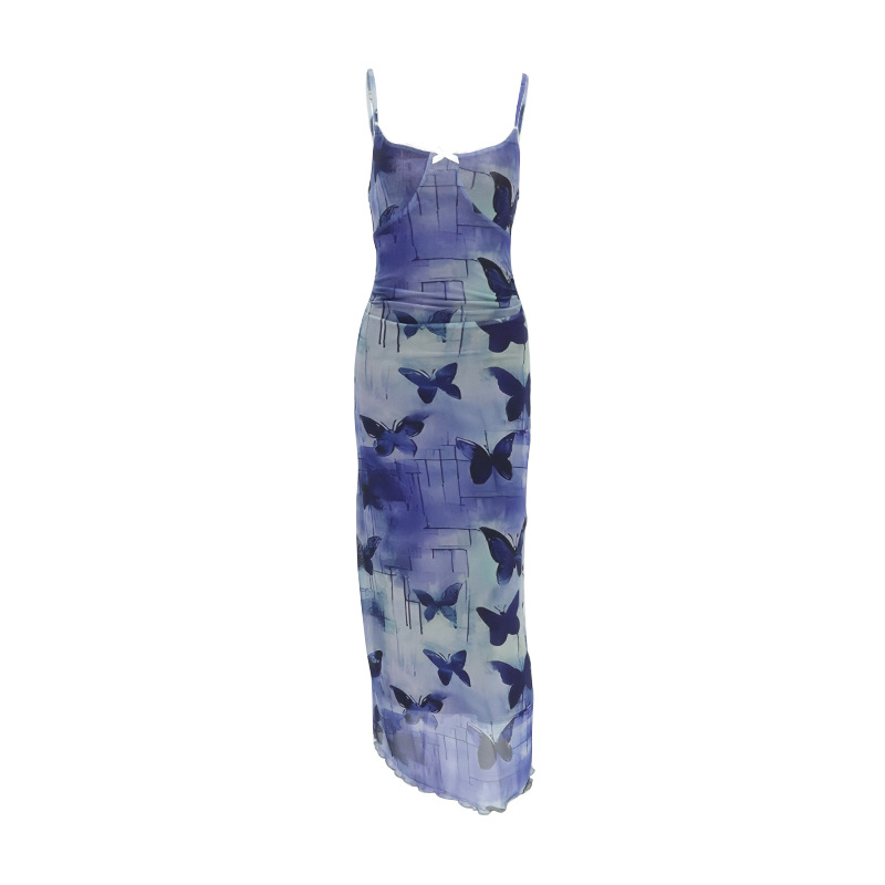 Sophisticated Plunging Sleeveless Long Dress
