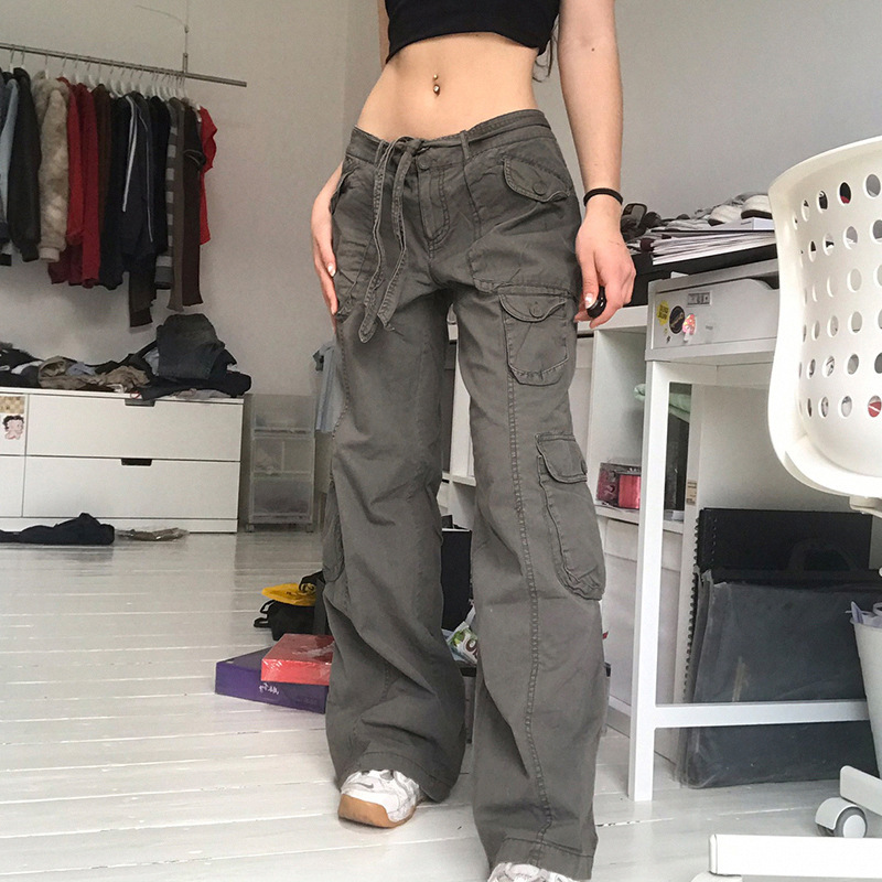 Retro Low Waist Hot Girl Loose Jeans Female