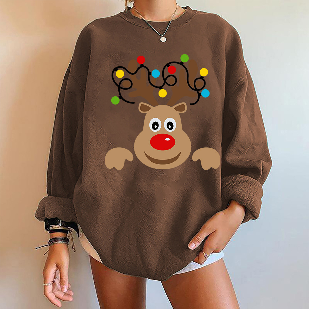 Winter 3D Deer Oversized Hoodie