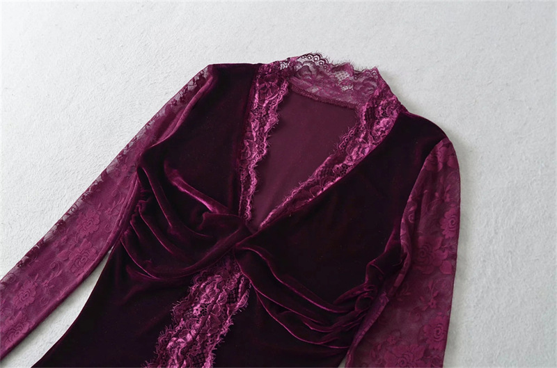 Sultry Solid Plunge Tied Front Bodysuit