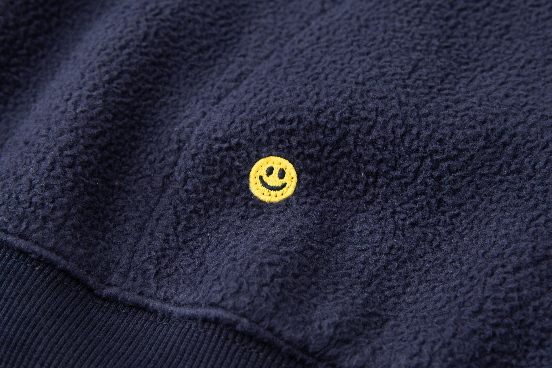 Oversized Graphic Emoji Partial Zipper Hoodie