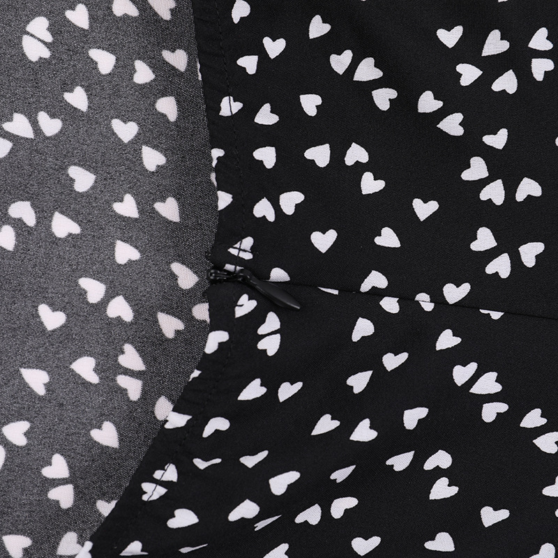 Square Neck Sleeveless Dot Print Open Back Dress