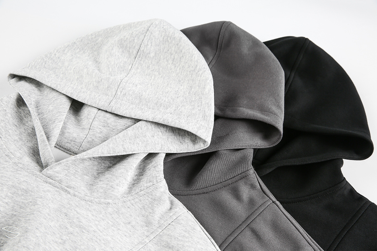 Retro Cotton Blend Loose Fit Hoodie