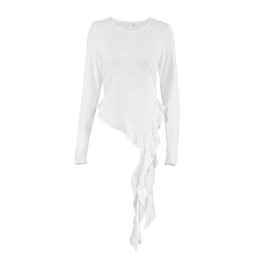 Ladies Commuter Body-Hugging Full Sleeve Crewneck T-shirt