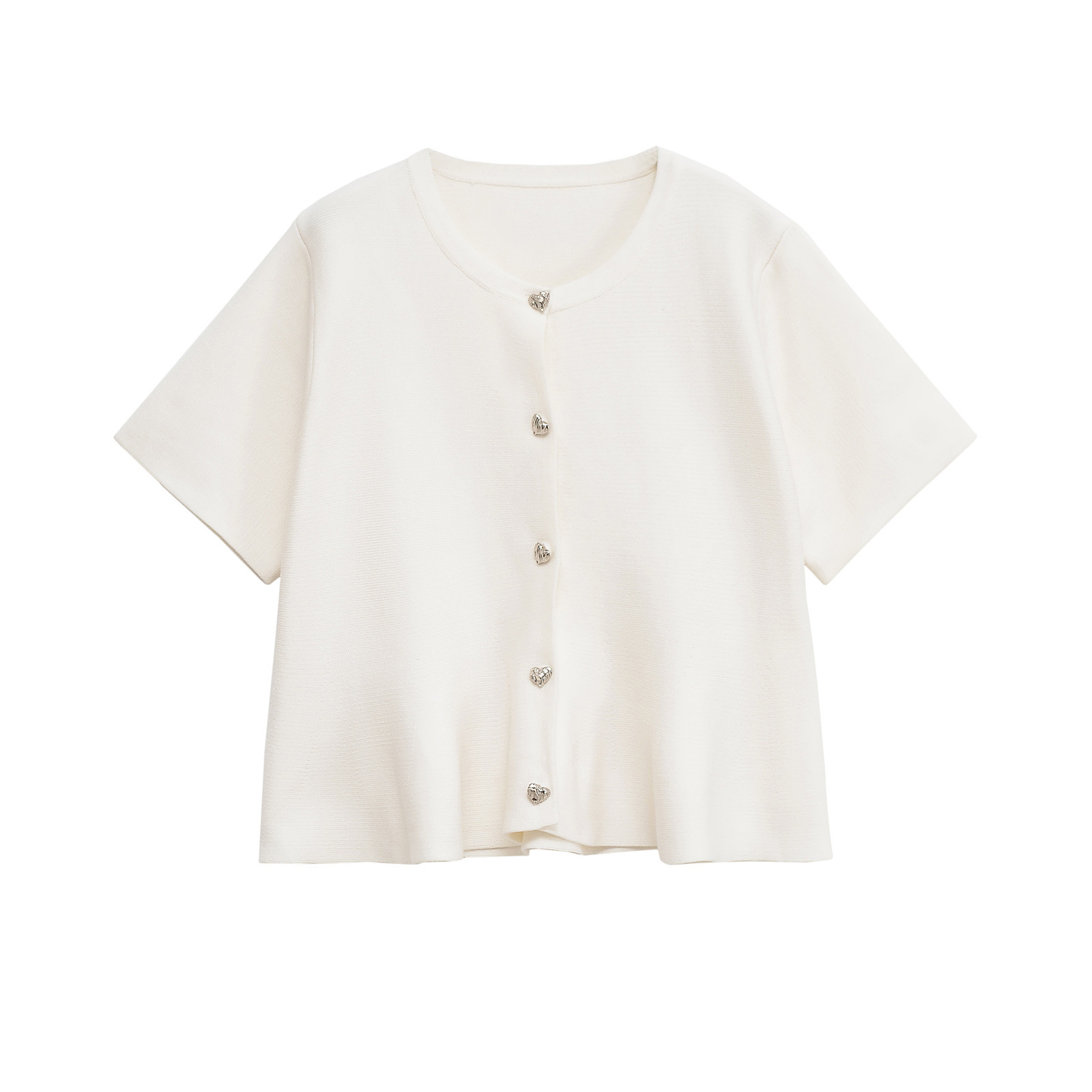 Half Sleeve Solid Swing Sweater