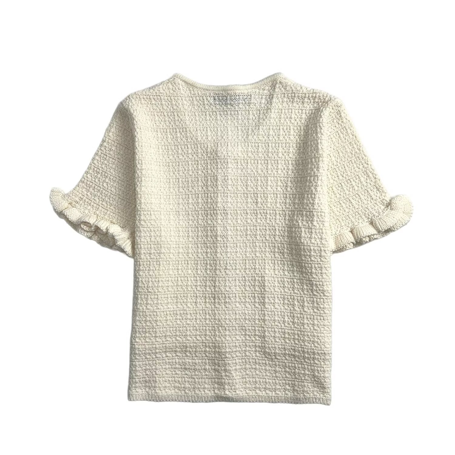 Ladies Solid Color Three-Quarter Sleeve Pullover