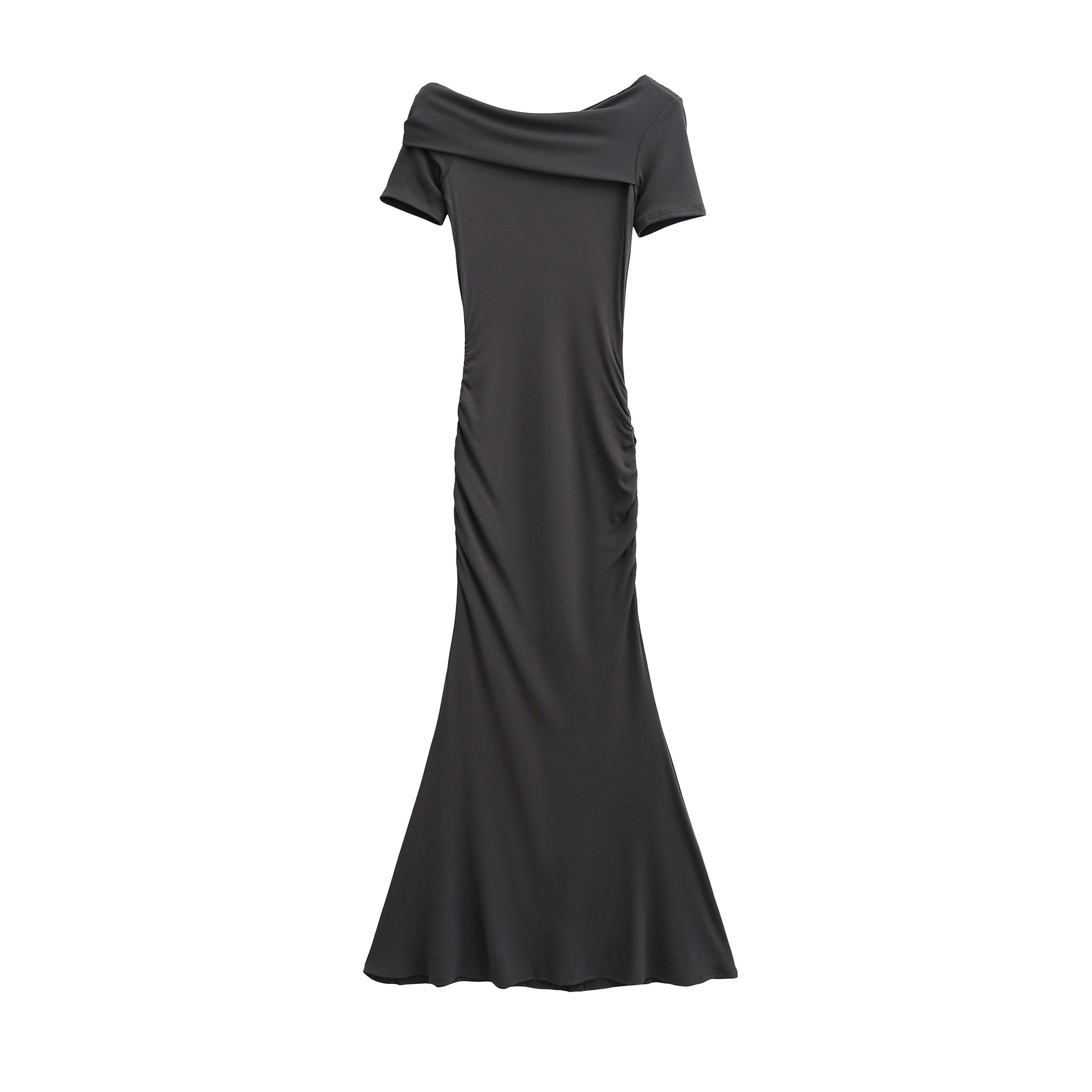 Long Dress Oblique Neck One-Shoulder Dress