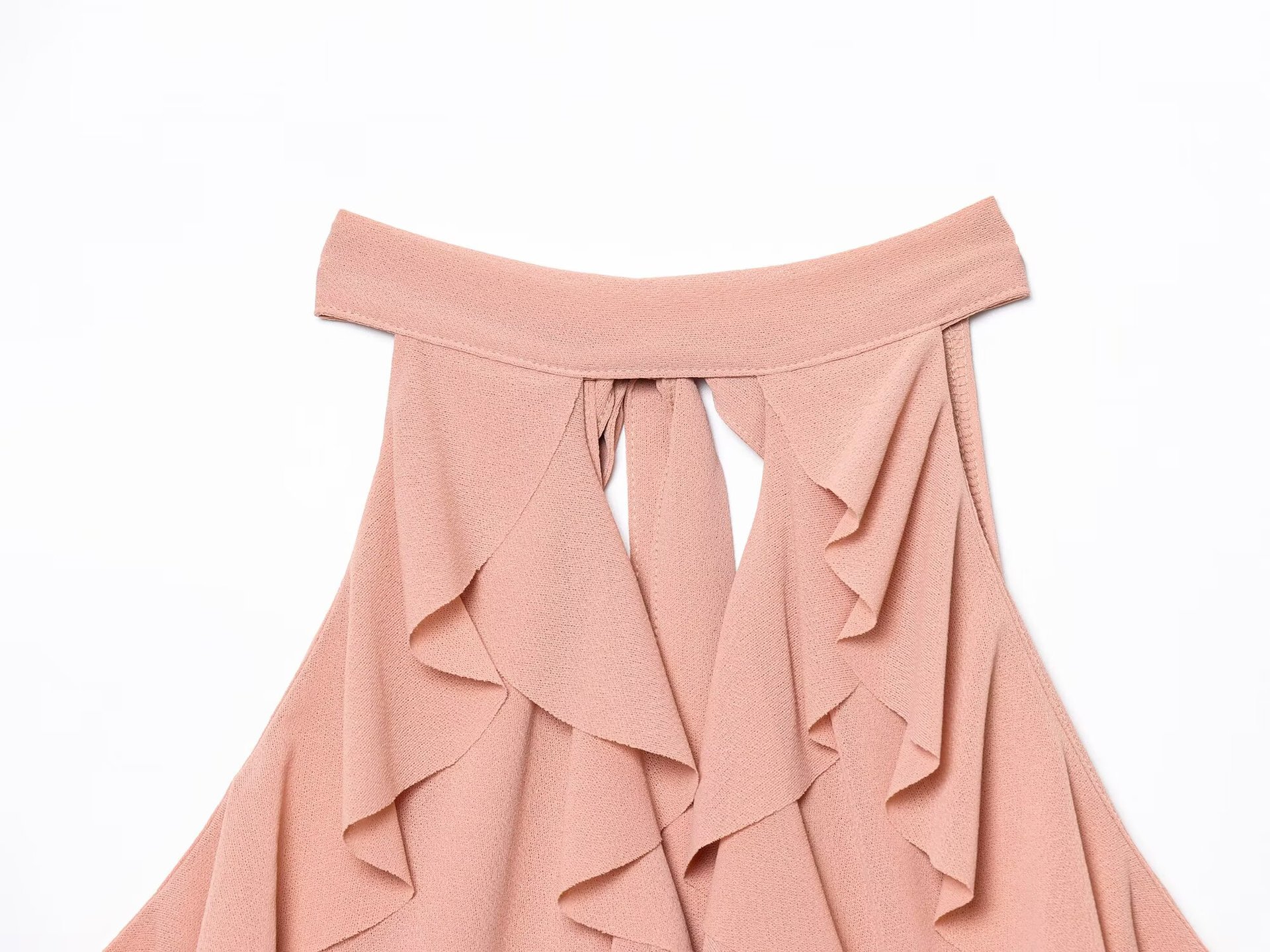 Women's Clothing INS Internet Celebrity Sexy Layered Decorative Halter Neck Top