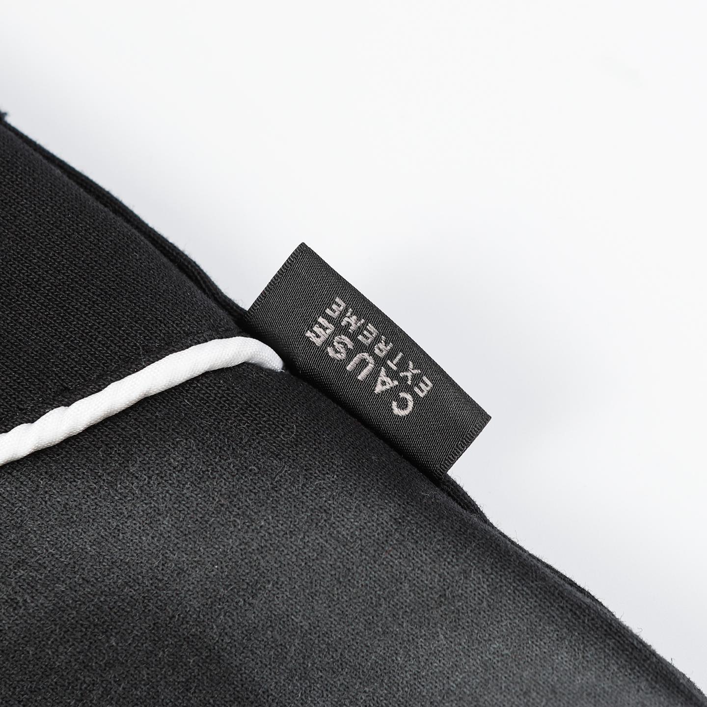 Raw Hem Cotton Hoodie