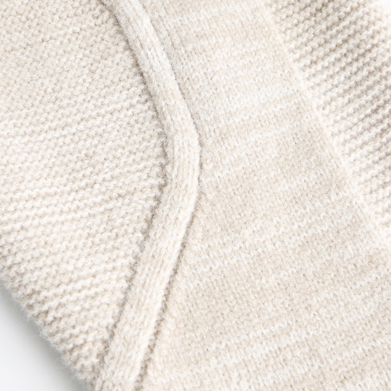 Japanese Workwear Jacquard Long Sleeve Oversized Cardigan