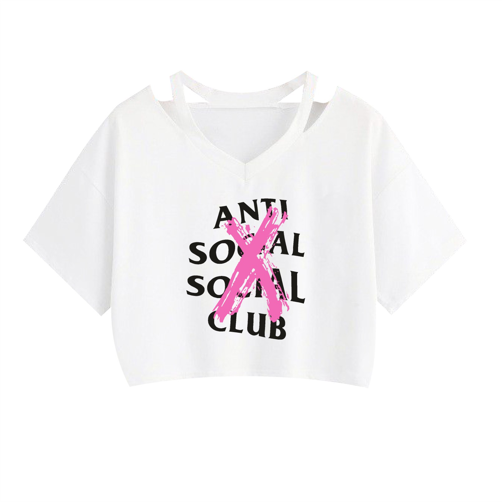 Strapless Cotton Anime Cartoon Cropped Tank Top