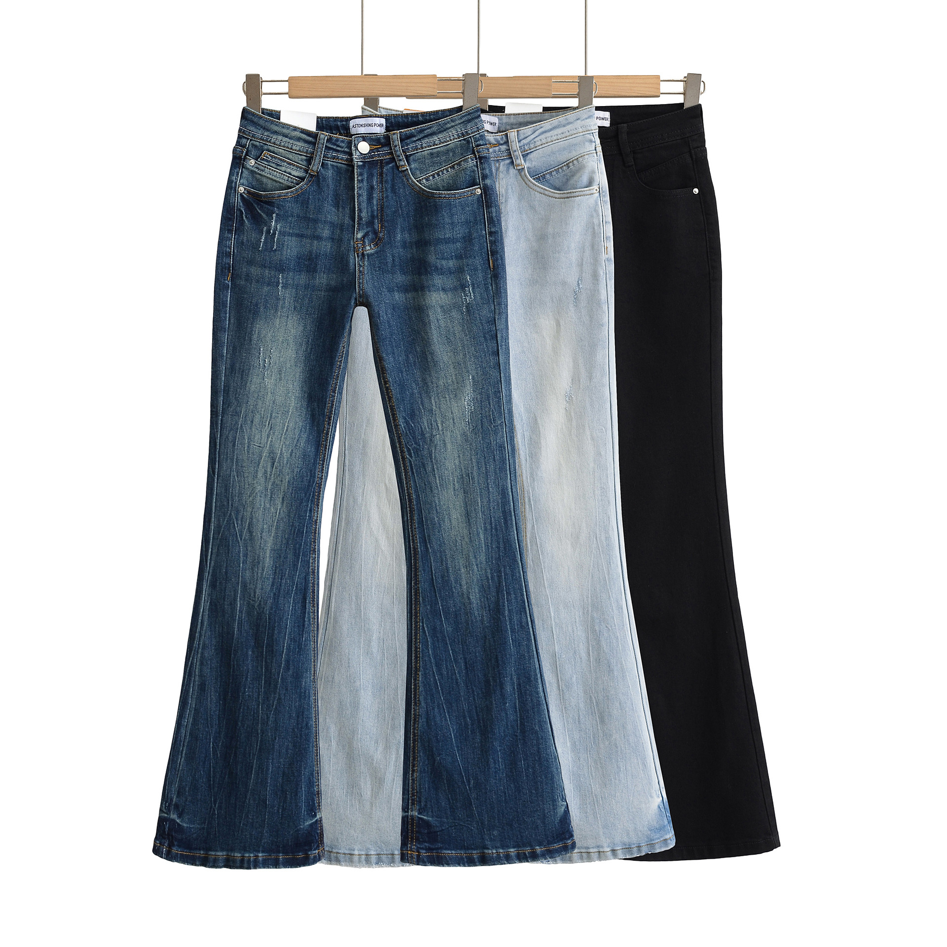 High waisted slim fit leg enhancing pants for children