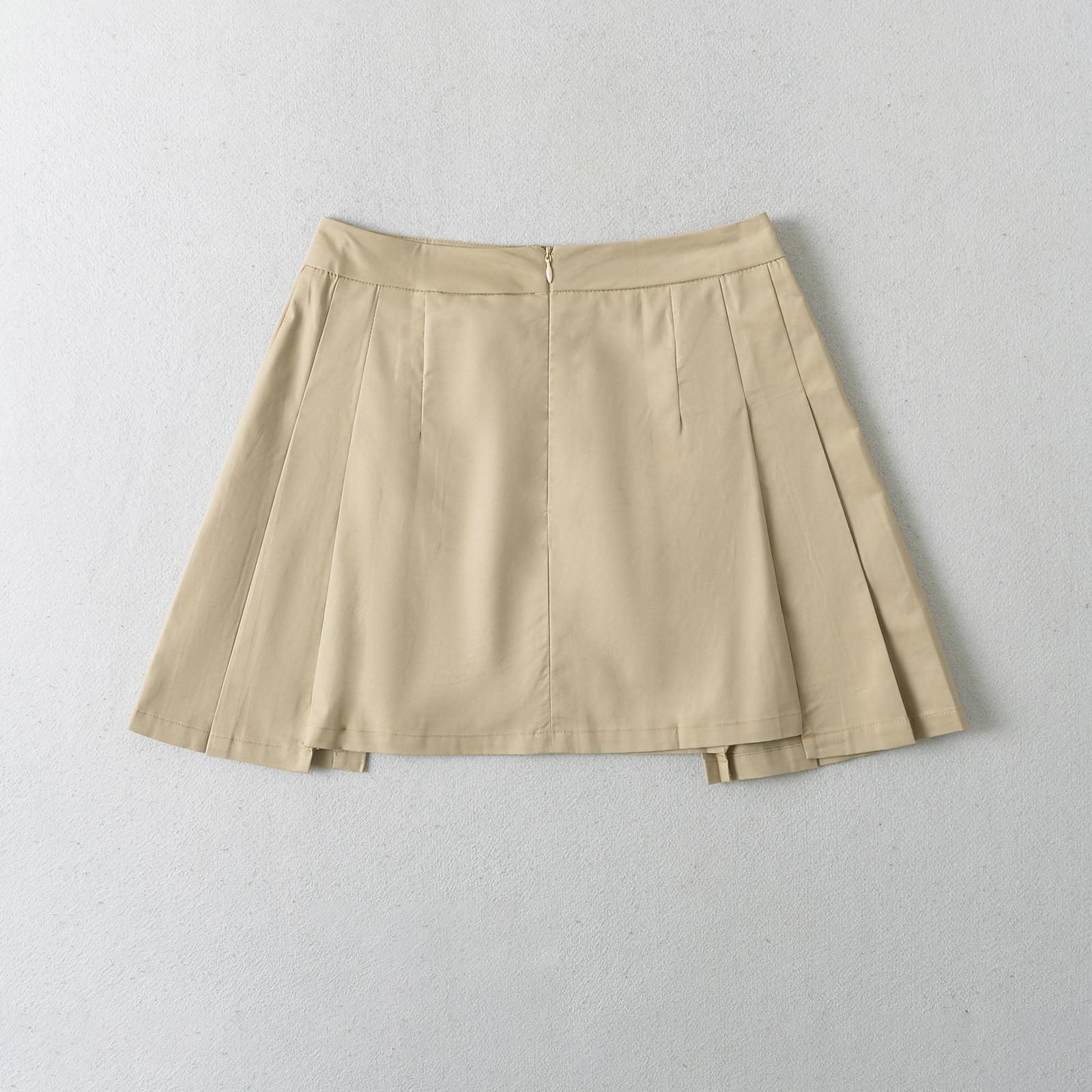 Pleated Polyester 3D Embellished Office Commute Skirt