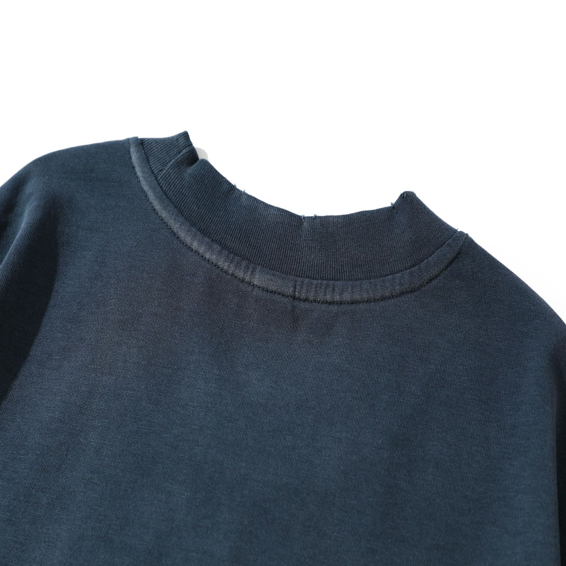 Vintage Faded Ombre Oversized Wrist Length Cotton T-Shirt