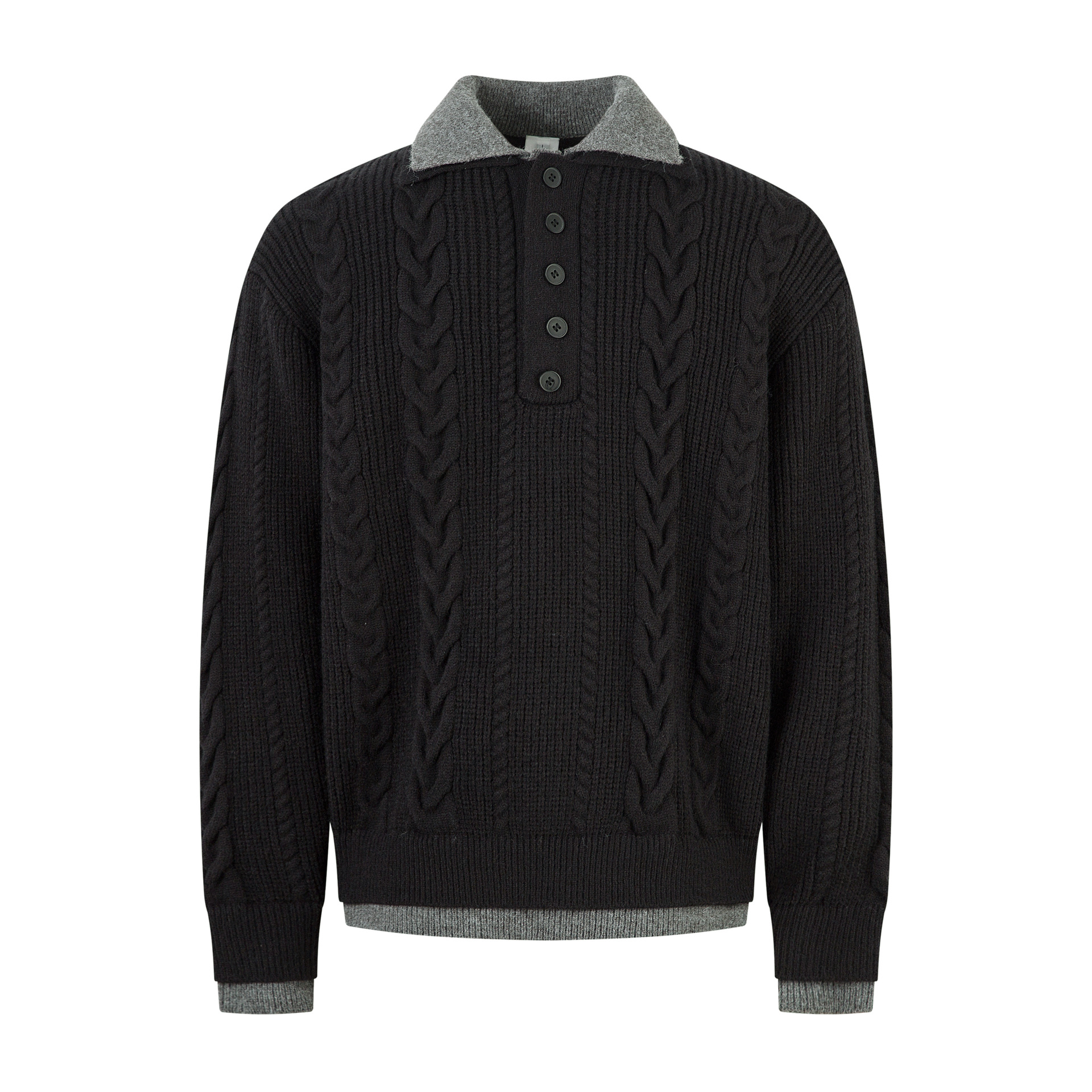 Twist Fried Dough Twists Two Pieces of Warm Knit Men