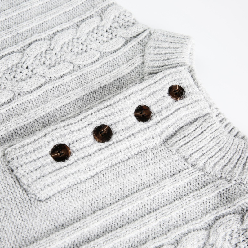Oversized Japanese Workwear Cabled Sweater