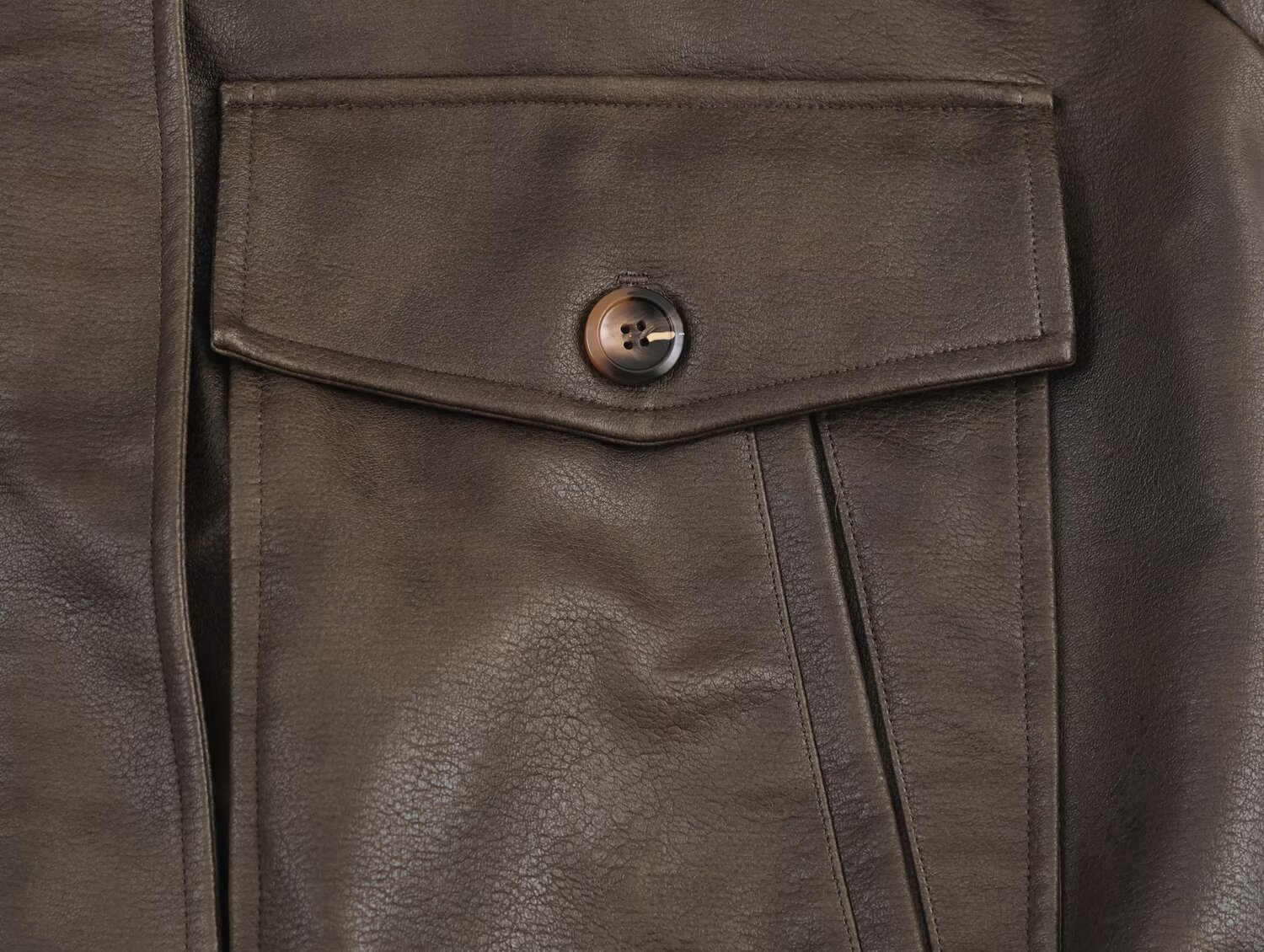 Anti suede effect detachable collar jacket