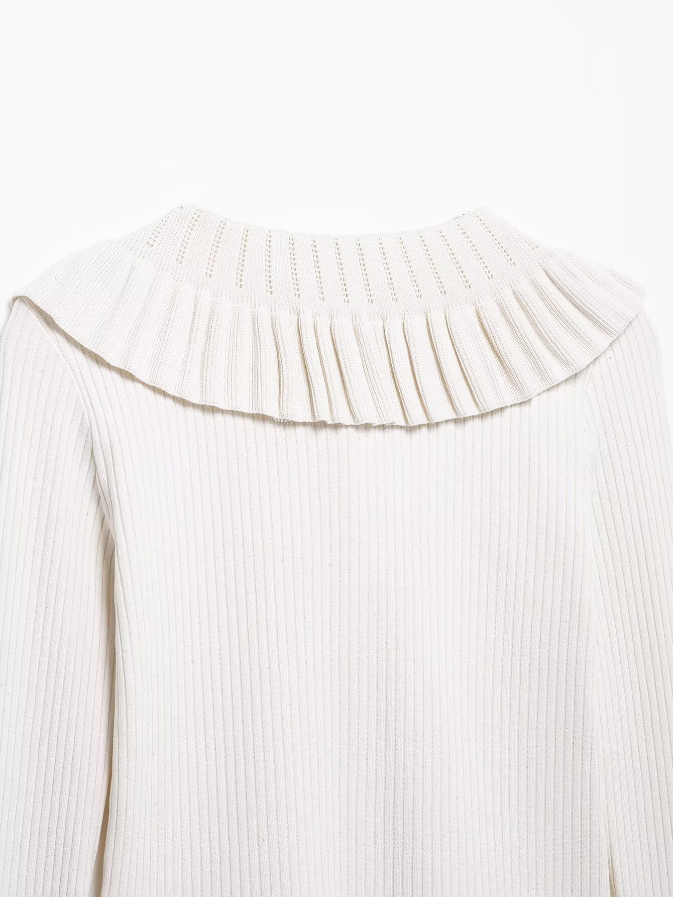 Solid Full-Length Scalloped Tie Front Cardigan