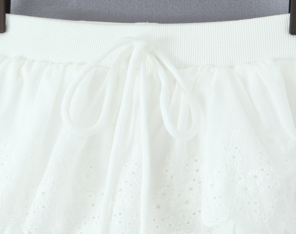 Lace lace fluffy skirt