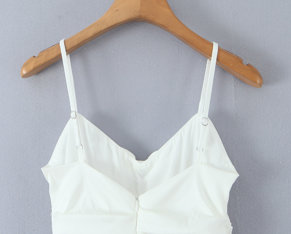White Bow Layered Dress with Ruched Silhouette and Strapless Design
