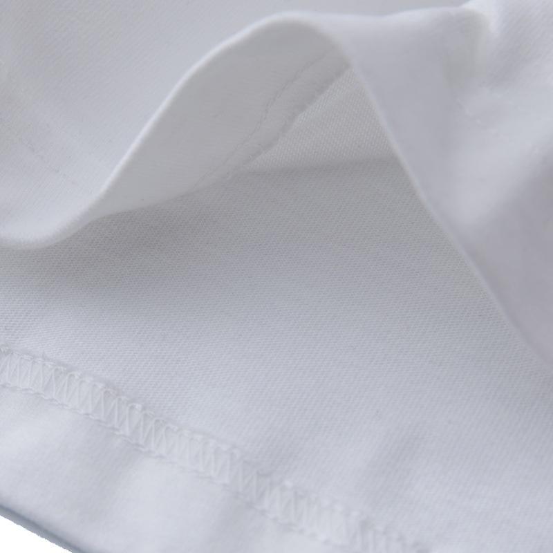 Cotton Stitched Initial Skater Crew Full Arm Tee