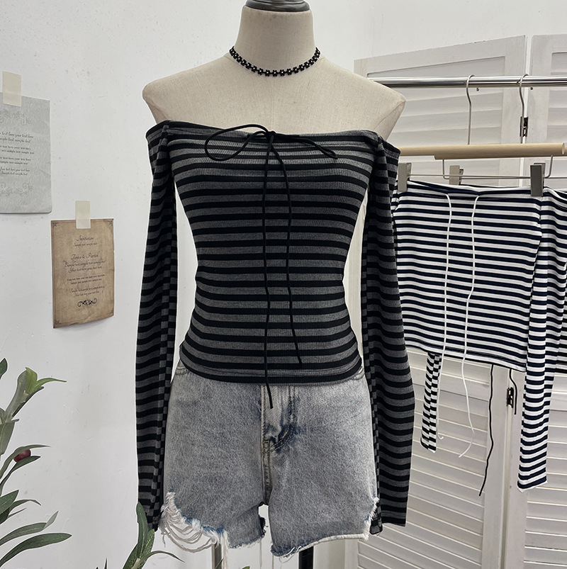 Celebrity Slim Fit Asymmetric Wrist-Length Crop Top