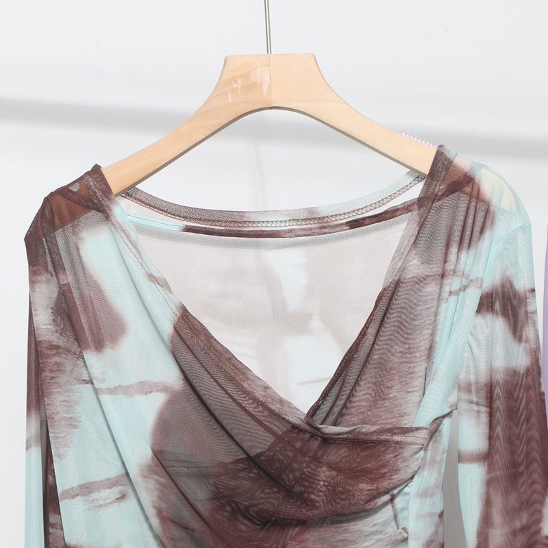 Desire Asymmetrical Long Single Sleeve Blouse