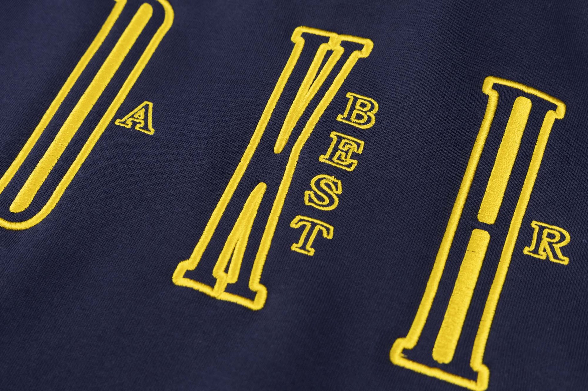 Streetwear Embroidered Initial Oversized Cotton Hoodie