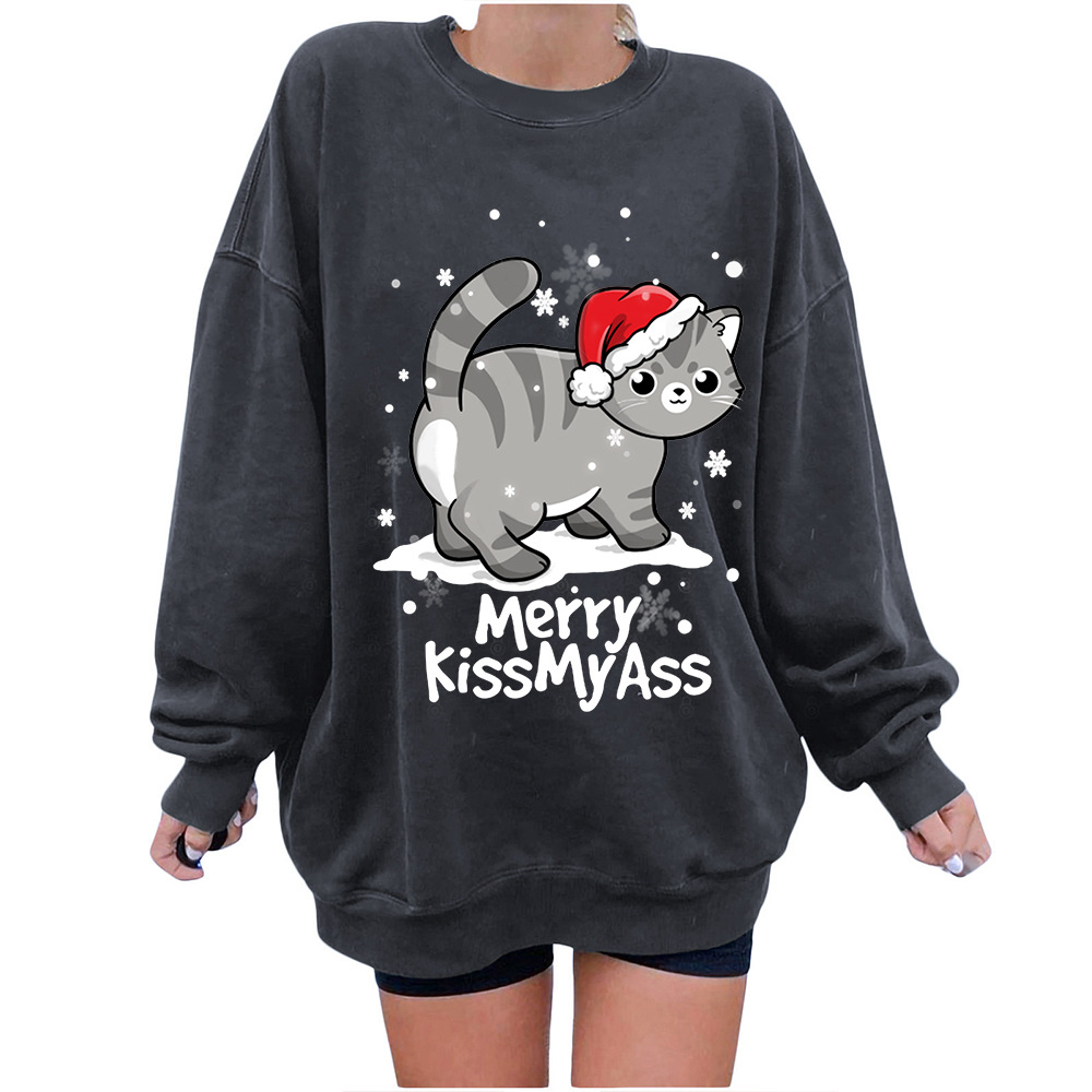 Loose Fit 3D Graphic Street Hoodie