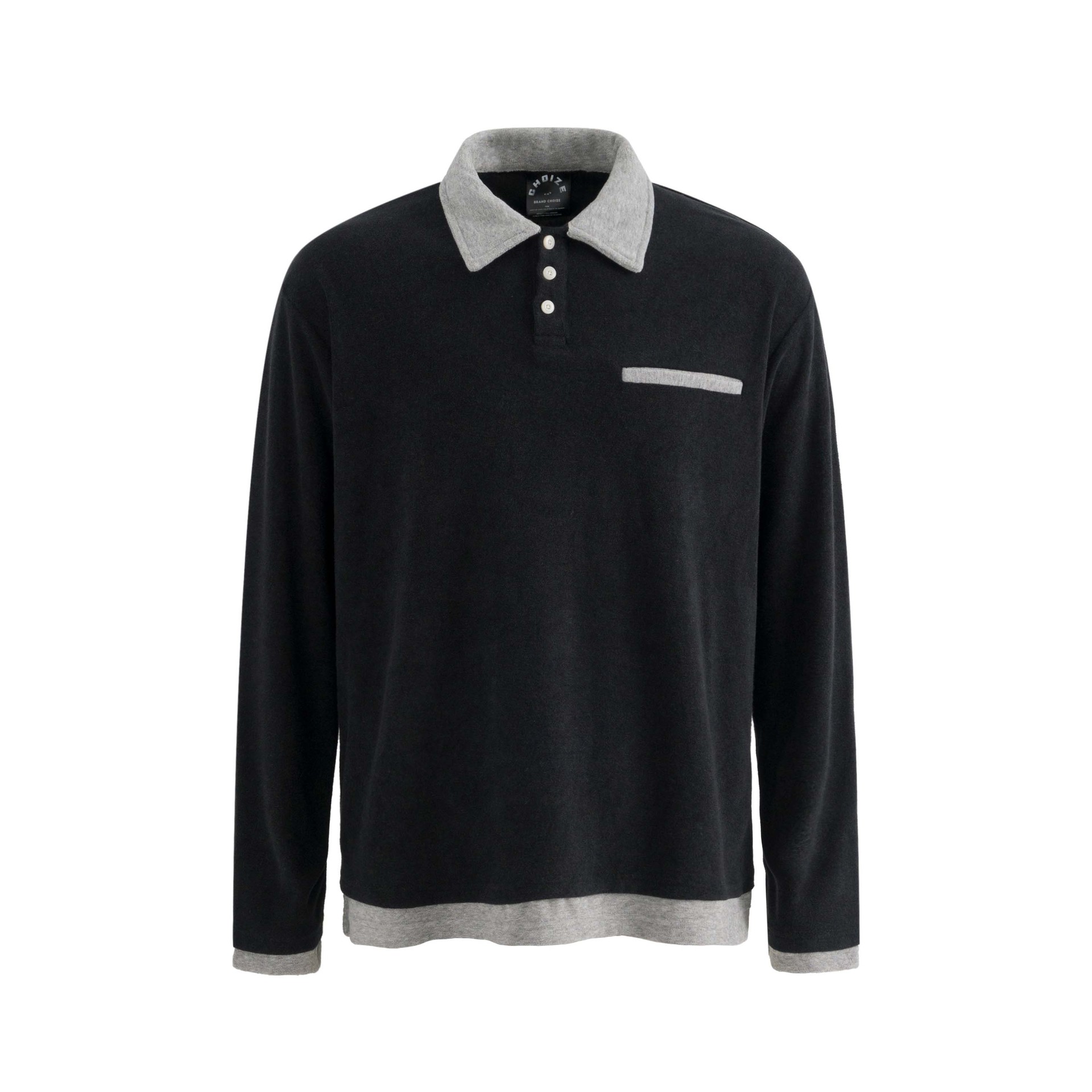 Urban Cotton Blend Panel Relaxed Polo