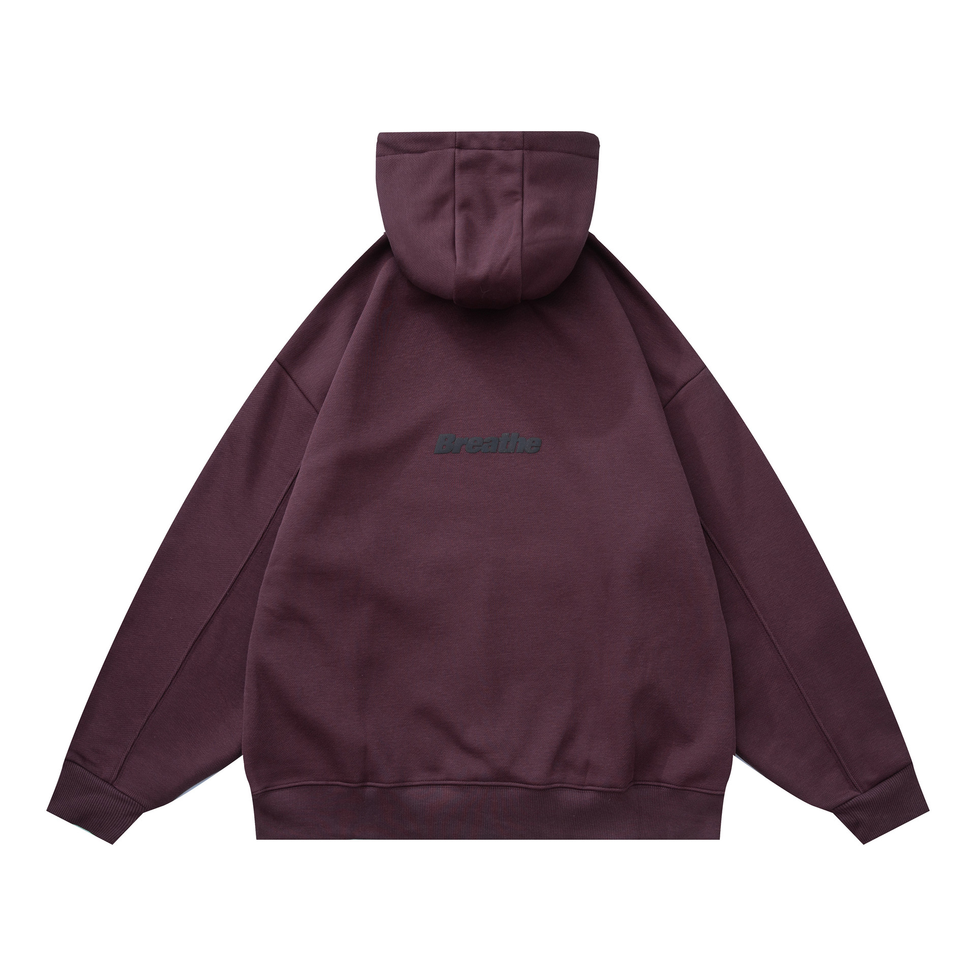 Oversized Cotton Typography Hoodie