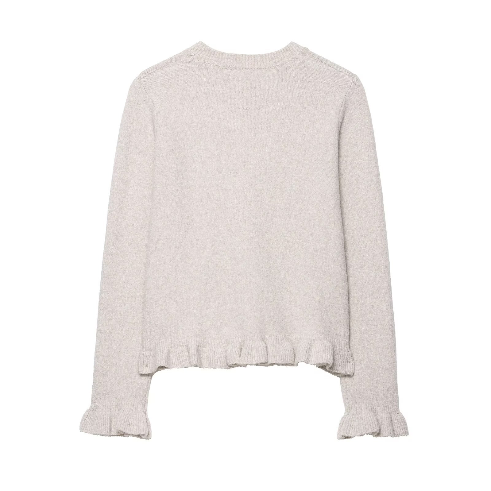 Stacked decorative knitted jacket