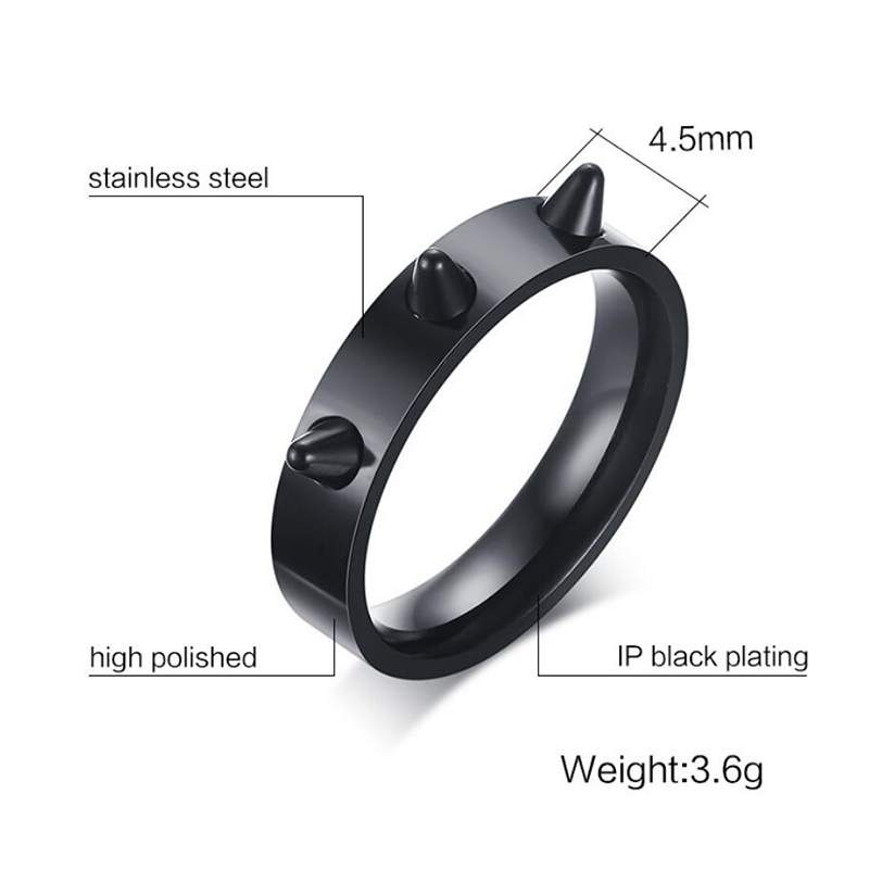 Individual Cone Ear Punk Rings Bague Homme Bijuteria Championship Rings