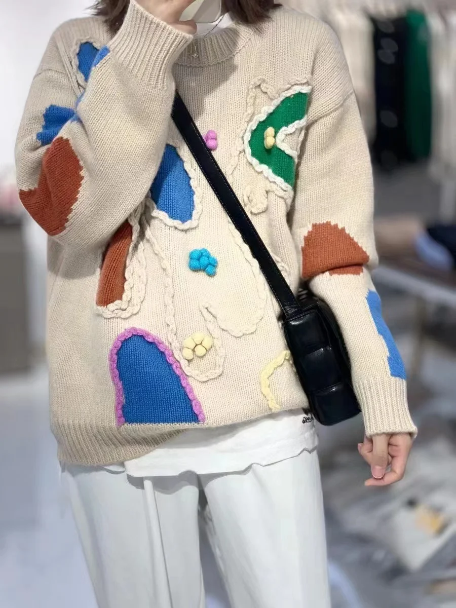 Ladies Seoul Style Crew Sweater