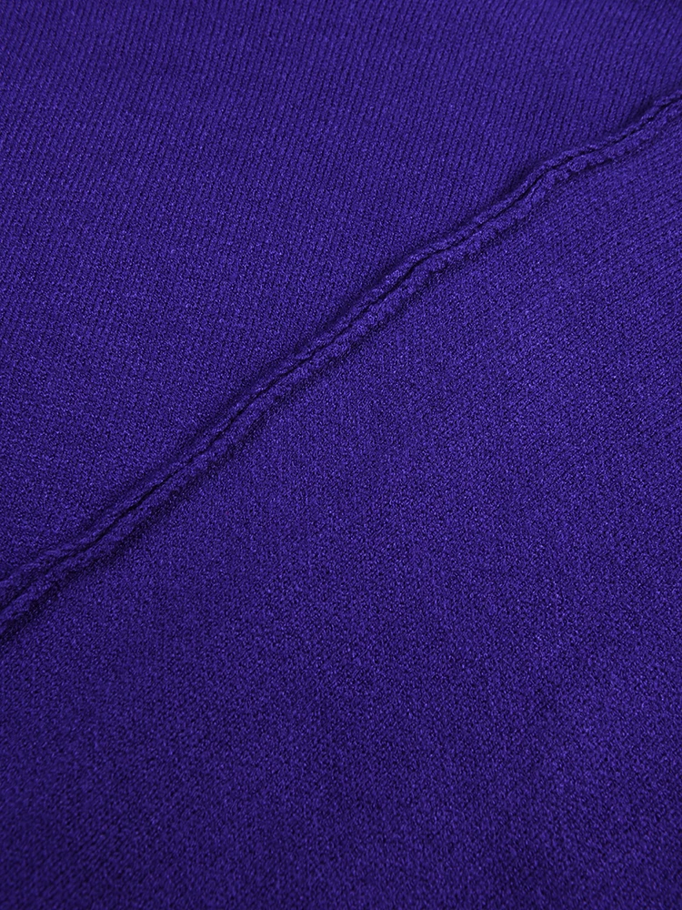Violet Plus Asymmetric Mock Sweater Female