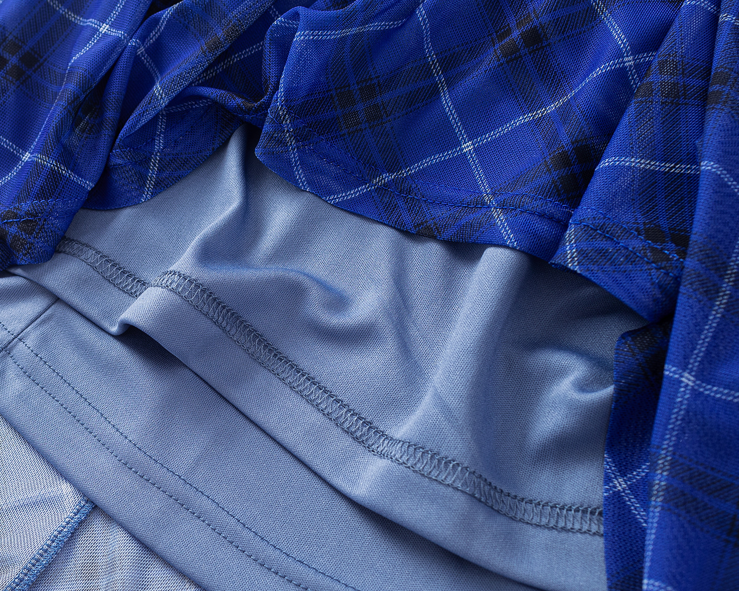 Plaid Strapless Dress Long Dress
