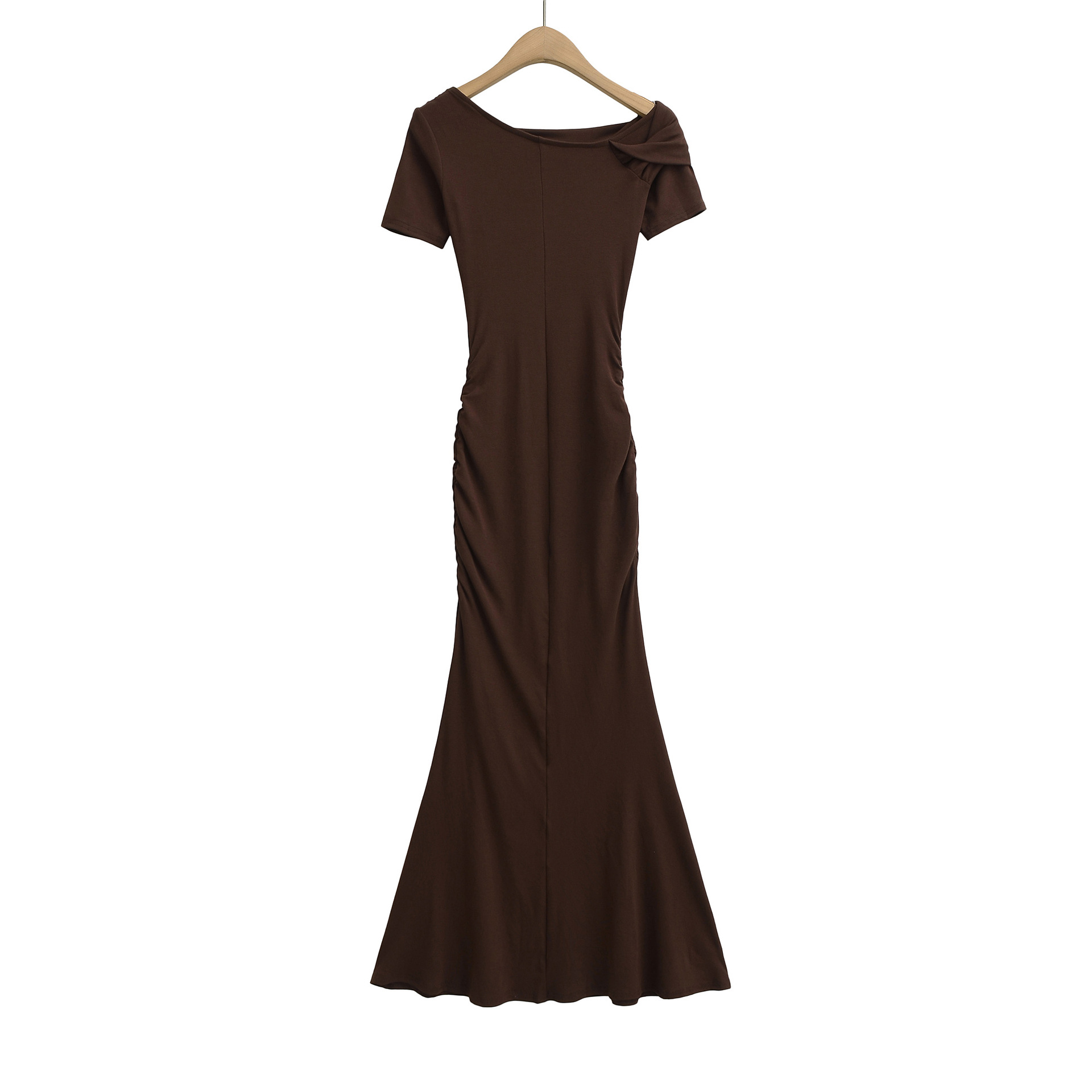 Long Dress Oblique Neck One-Shoulder Dress