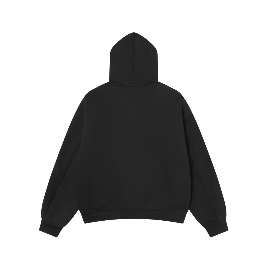 American Relaxed Mustard Checked Double-Sided Zipper Hoodie