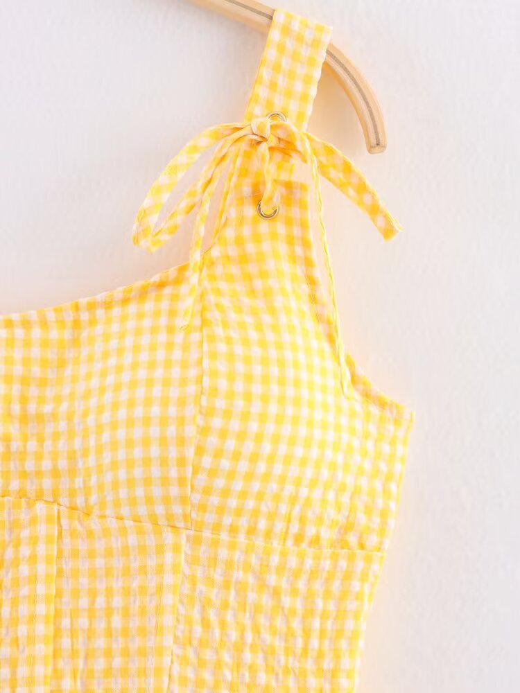 Strapless Body-Hugging Ribbon Tie Top