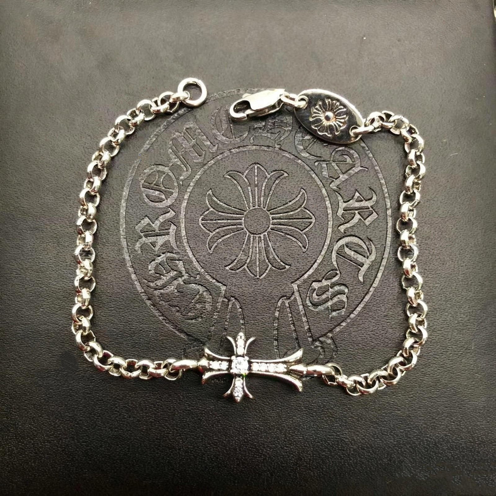 Cross flower dice bracelet jewelry
