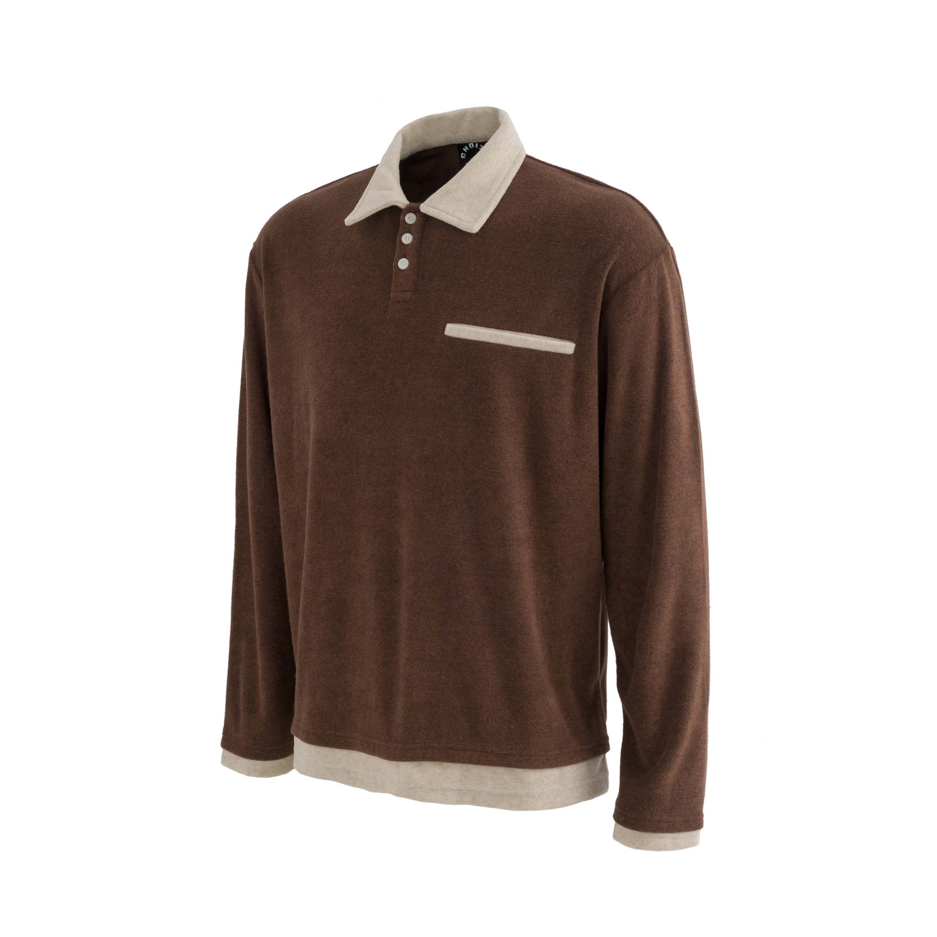 Urban Cotton Blend Panel Relaxed Polo