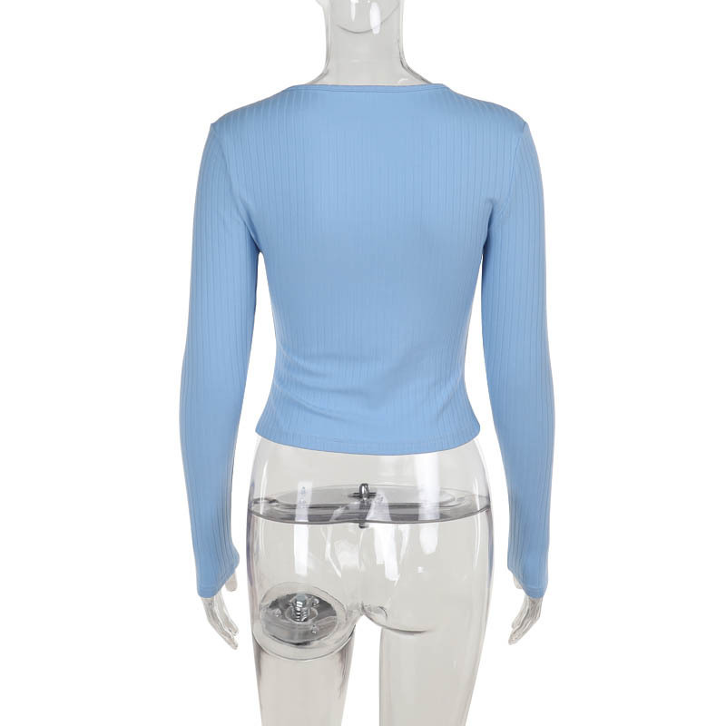 V-Neck Full Sleeve Stretch Top